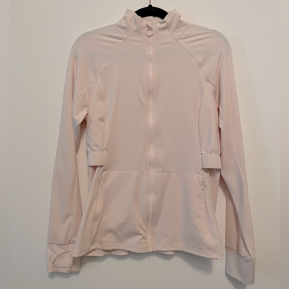 Fabletics Trinity Performance Jacket, Size Medium in Opal.